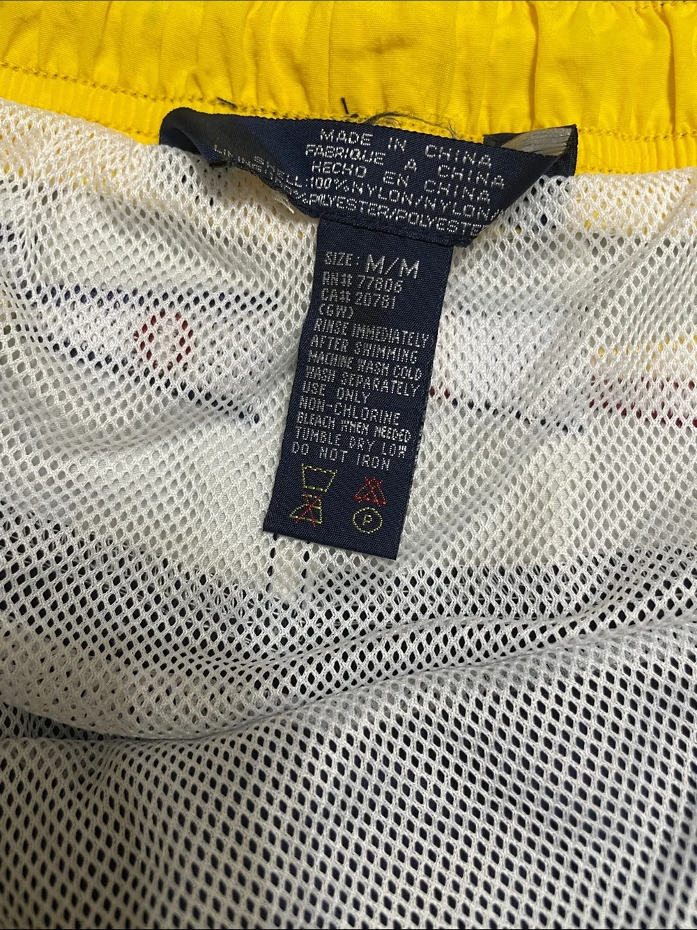 Vintage Tommy Hilfiger Sailing Gear Men’s Swim Trunks Shorts Size M